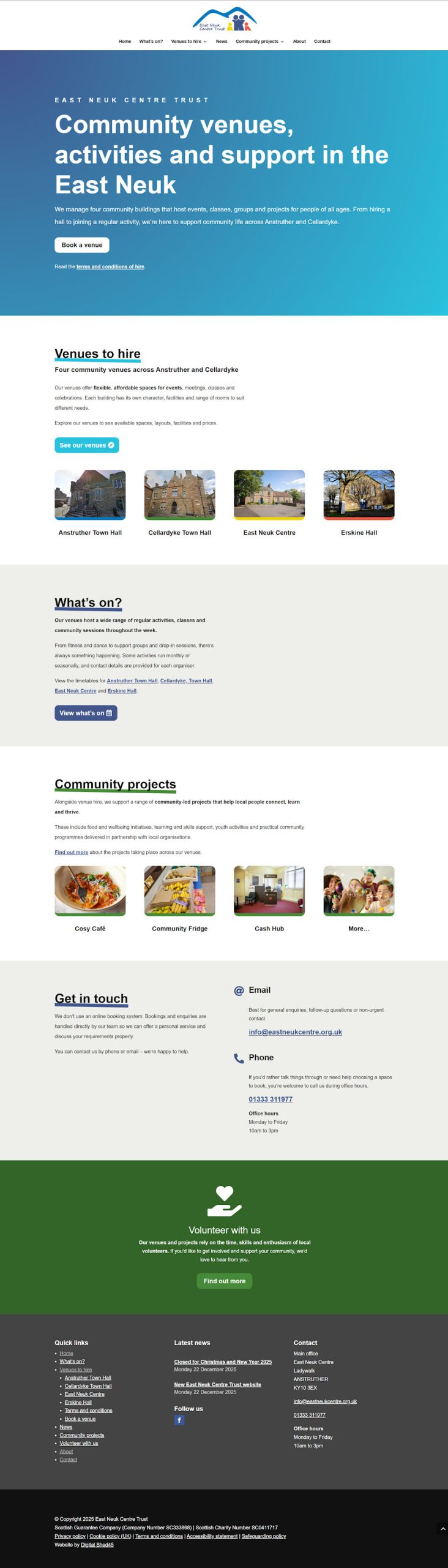 Screenshot of Lean courses page.
